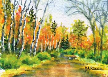 "Otter Creek" by Doris A. Rusch, Fort Atkinson WI - Watercolor